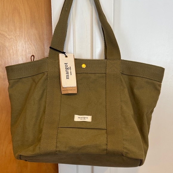 margot Handbags - Margot Olive Green Satchel Bag